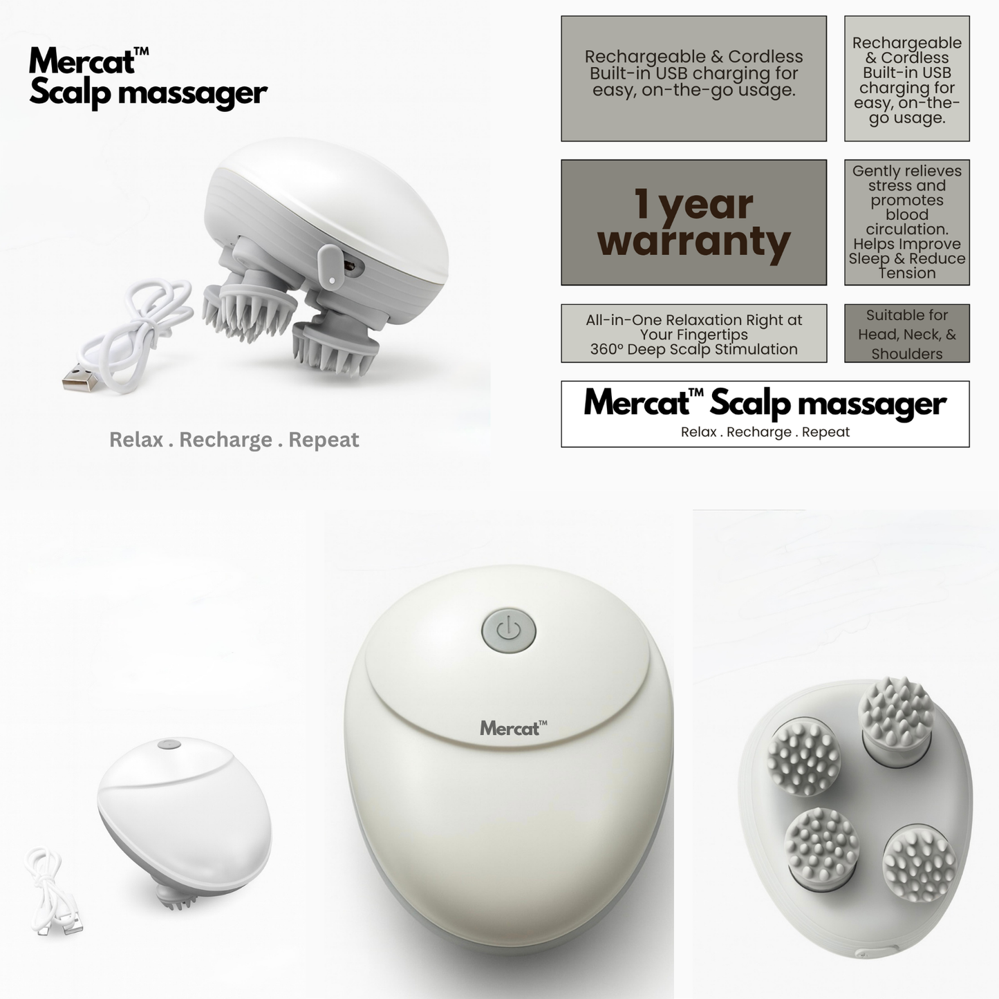 Mercat™ Scalp Massager